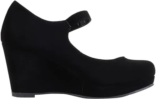 Vista 2 de Cityclassified Mark Mary Jane - Zapatos cómodos de tacón de cuña para mujer, con correa de oficina, con correa