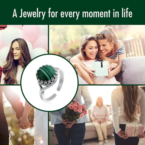 Vista 73 de 925 Sterling Silver Gemstone Rings for Women - Anniversary Rings for Women - Sterling Silver Rings for Women - Dainty Sterling Silver Rings