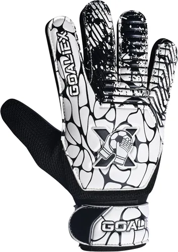 Vista 2 de Guantes de portero de fútbol, guantes de portero de fútbol para niños, niños y jóvenes, niños con doble muñeca de 4 mm y palma de súper agarre