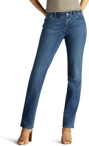 Vista 15 de Lee Jeans de pierna recta Ultra Lux Comfort con Flex Motion para mujer Negro