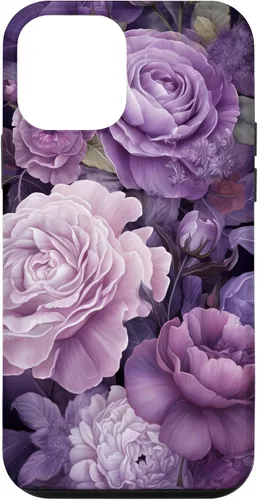 Vista 16 de Elegant Blush Pink And Purple Vintage Floral Rose And Peony Case for iPhone 16