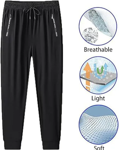 Vista 4 de ayattecy Stretchactive - Pantalones unisex ultra elásticos de secado rápido, pantalones elásticos Coolmance para mujer, impermeables y de secado