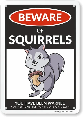 Vista 26 de SmartSign Funny Beware Of Bearded Dragons - Letrero de advertencia de 10 x 7 pulgadas, aluminio laminado sin óxido de 40 mil, letreros de metal
