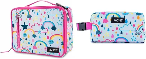 Vista 9 de PackIt Lonchera clásica congelable, camuflaje azul y caja de aperitivos congelable, camuflaje carbón