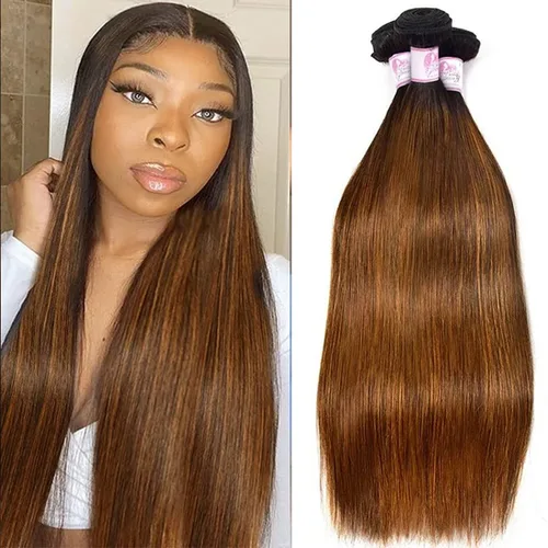 Vista 81 de Beauty Forever Yaki - Extensiones de cabello humano virgen mongol sin procesar, grado 12A, 3 paquetes de cabello humano virgen mongol sin procesar