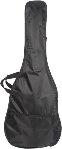 Vista 5 de Guitarra eléctrica tamaño completo de 6 cuerdas con correa, bolsa de guitarra, cable de alimentación, plectrums (negro)