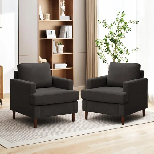 Vista 9 de Weture Silla decorativa Mid-Century, sillón verde, sillas de sala de estar