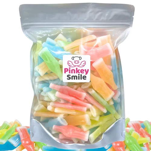 Vista 6 de Botella de cera para bebida de caramelo - Golosinas retro nostálgicas de variedad clásica de sabores (1 LB)