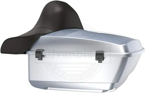 Vista 9 de Moto Onfire King Tour - Maletero con almohadilla de respaldo para Harley Touring 1997+ (Barracuda Silver)