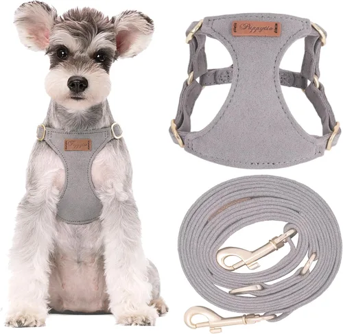 Vista 19 de Arnés para cachorros Puppytie XXS sin tirones con correa multifuncional para perro, suave ajustable, sin estrangulamiento, a prueba de escapes