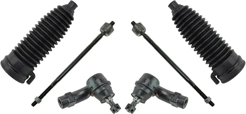 Vista 40 de TRQ Kit de dirección delantera con barra de acoplamiento de fuelle de piñón y cremallera compatible con Toyota Echo 2000-2005