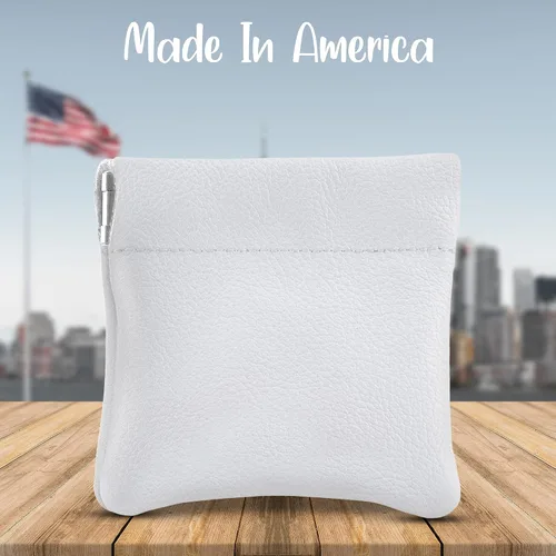 Vista 79 de Monedero clásico a presión, de cuero, para hombre de Nabobb, negro