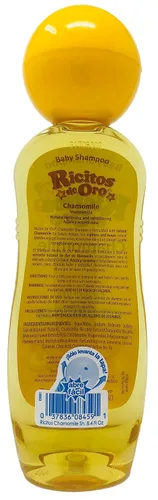 Vista 3 de Ricitos de Oro Champú para bebés de manzanilla, champú hipoalergénico para bebés sin lágrimas con extracto de manzanilla; 8.4 onzas líquidas