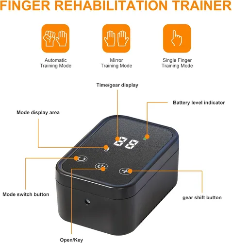 Vista 7 de Guantes de robot de rehabilitación de mano para accidentes cerebrovasculares, equipo de terapia de accidentes cerebrovasculares para adultos