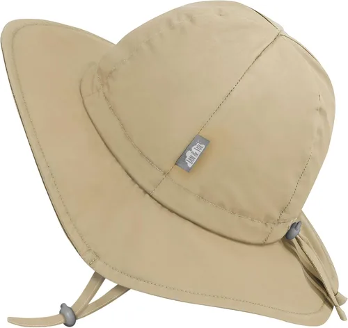 Vista 5 de JAN & JUL Breathable Cotton Sun Hat with 50+ UPF Protection for Toddler Boys Azul (Atlantic Blue)