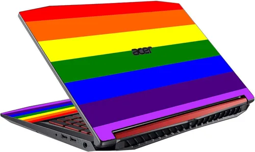 Vista 7 de LidStyles - Kit de vinilo de protección para Acer Nitro 5 AN515-51 (MTS negro)