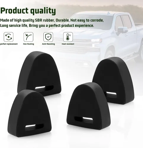 Vista 5 de 16633065 Parachoques de tope de puerta trasera para parachoques de goma derecho o izquierdo - Compatible con Chevy Silverado Si-er-ra Pickup