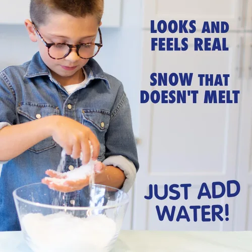 Vista 3 de Pequeña Nieve Instantánea Artificial - Como se Vio en Shark Tank - Haz Slime de Nube
