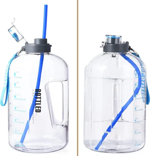 Vista 5 de ALINK Pajitas de silicona reutilizables extra largas de 15 pulgadas, paquete de 4 popotes flexibles para vaso Stanley de 40 onzas, botellas de agua