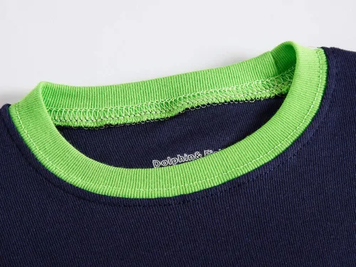 Vista 2 de DolphinFish Pijama para niños pequeños conjunto de pijama 100 algodón ropa de dormir para niños