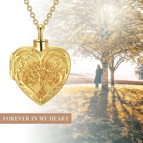 Vista 6 de SOULMEET Joyería de cremación para cenizas, collar de urna de plata esterlina para cenizas, mujeres y hombres, joyas de recuerdos de aprecio