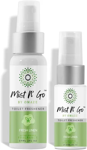 Vista 36 de Mist N' Go by Omaze - Aerosol de Baño de Viaje para Inodoro Eliminador de Olores - Aerosol de Inodoro de Viaje para Ambientador de Aire de Baño