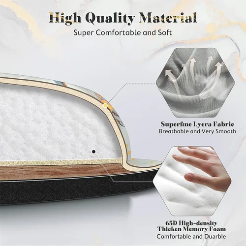 Vista 2 de Gimars Almohadilla de reposamuñecas extendida para teclado de 17.3 pulgadas con espuma viscoelástica firme 63D de alta densidad, base de goma Nube