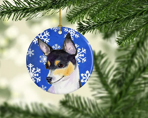 Vista 114 de Caroline's Treasures Cavalier Spaniel - Adorno de cerámica para colgar en el árbol de Navidad, para el hogar, Navidad, fiestas, regalo, 3 pulgadas