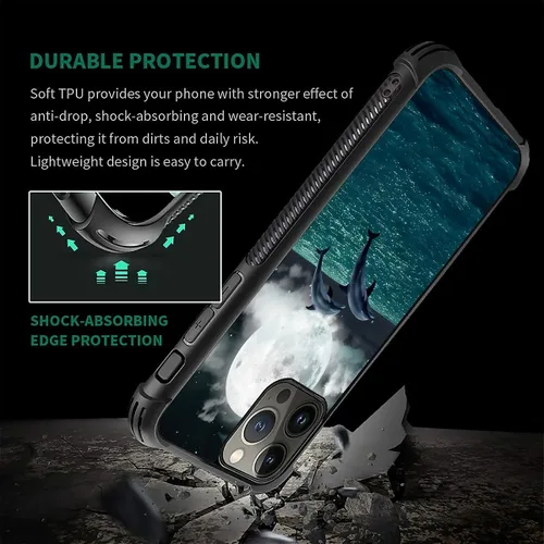 Vista 51 de Funda compatible con iPhone 15, diseño de elefantes africanos, diseño increíble a prueba de golpes, antiarañazos, carcasa trasera de policarbonato