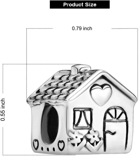 Vista 6 de VALGACLS Dijes de plata de ley 925 con forma de corazón para pulseras y collares, día de San Valentín, día de la madre, joyería para mujer