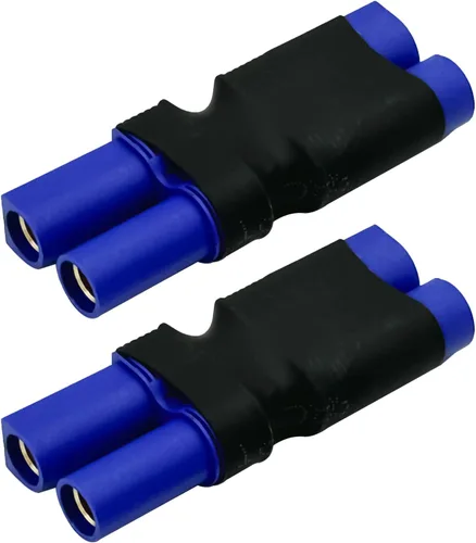 Vista 2 de EC5 macho a EC5 conector hembra sin adaptador de cable, adaptador de conector EC5 para RC FPV Car Plane Drone LiPo batería EC5 conversión de puerto