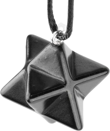Vista 2 de Colgantes Shungite - Varias formas geométricas - Piedra auténtica - Certificado