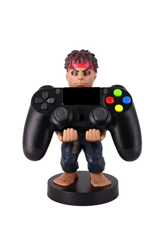 Vista 2 de Cable Guys - Capcom Street Fighter Evil Ryu Controller and Phone Holder (PS4)