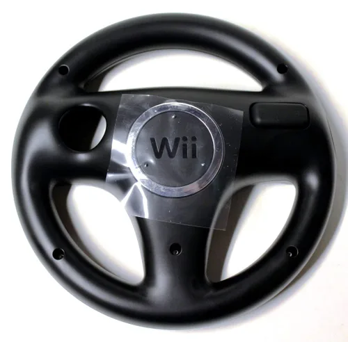 Vista 3 de Official Nintendo Wii Wheel - Black (Renewed)