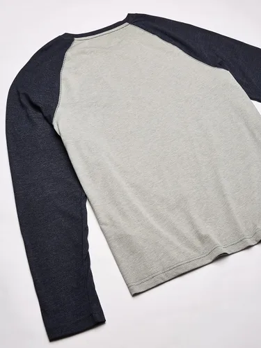 Vista 4 de Nautica Camiseta de dormir suave de manga larga con cuello redondo para hombre