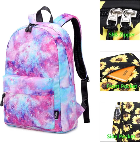 Vista 4 de Abshoo Mochila ligera y resistente al agua para niñas adolescentes mochila escolar con lonchera