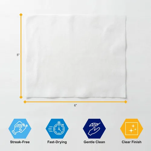 Vista 2 de MED PRIDE Toallitas de limpieza antivaho para lentes y pantallas para anteojos, pantallas táctiles, prehumedecidas, antiestáticas, de secado rápido