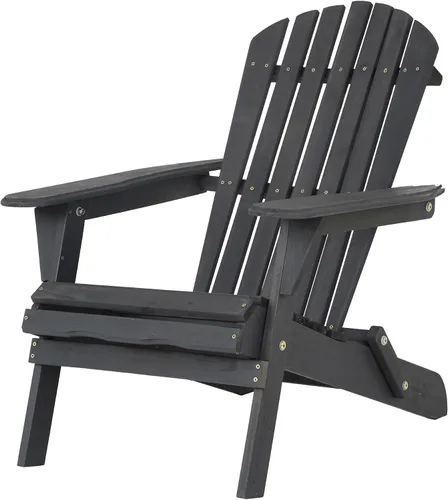 Vista 13 de PayLessHere Sillas Adirondack resistentes a la intemperie con madera de pino texturizada para patio, césped, jardín, terraza, piscina, playa, hoguera