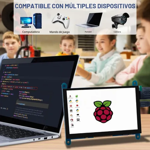 Vista 4 de Hosyond 5 pulgadas IPS LCD pantalla táctil panel 800 × 480 pantalla capacitiva HDMI Monitor para Raspberry Pi 5/4/3, BB negro, Windows 10 8 7