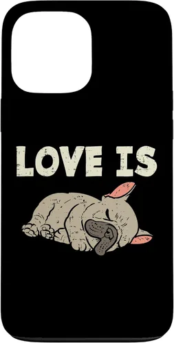 Vista 24 de Love is French Bulldog - Funda de regalo para iPhone 17