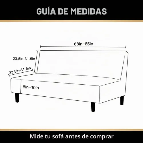 Vista 7 de PrinceDeco Funda elástica sin brazos para futón, funda deslizante para futón, funda para sofá de tamaño completo y cama de sofá de tamaño queen
