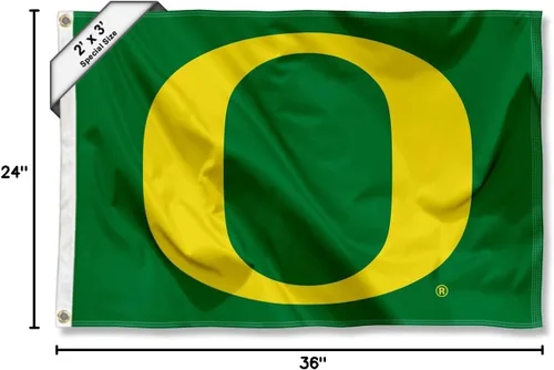 Vista 6 de Oregon - Bandera pequeña de 2 x 3 pies