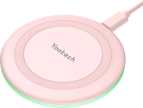 Vista 7 de Yootech Cargador inalámbrico, almohadilla de carga inalámbrica de 10 W máx. compatible con iPhone 17/17 Pro/17 Pro Max/Air/16/15/14/13/SE Negro/Negro