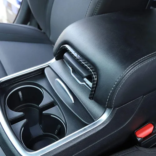 Vista 5 de Voodonala Para cargador consola central reposabrazos interruptor interruptor cubierta para 2011-2024+Dodge Charger, Chrysler 300c Accesorios
