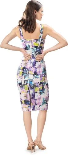 Vista 3 de Dress the Population Vestido midi ajustado Nicole para mujer
