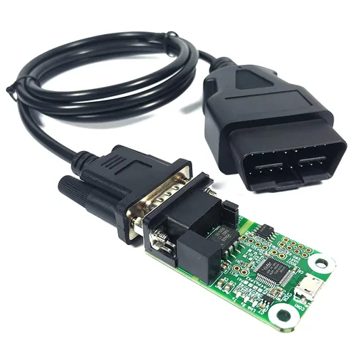 Vista 2 de Cable de puerto hembra UART DB9 a OBD2 OBDII 16PIN compatible con el módulo USB a CAN de InnoMaker