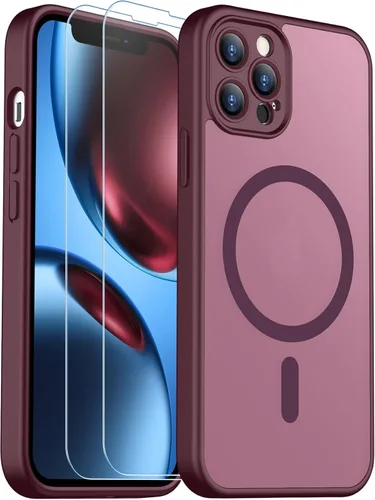 Vista 53 de SPIDERCASE Funda magnética translúcida diseñada para iPhone 11, con 2 protectores de pantalla de vidrio templado, antihuellas, para iPhone 11 de 6.1