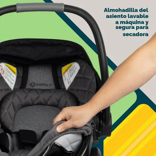 Vista 6 de Safety 1st onBoard™ Insta-Latch™ DLX - Asiento infantil para automóvil con base, asiento de automóvil para bebé de 4 a 30 libras, asiento