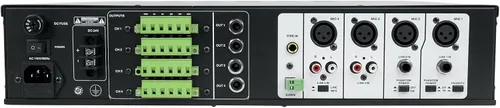 Vista 3 de Rockville Amplificador de fuente múltiple de matriz de 4 zonas+20 altavoces de techo blancos de 8 "70v