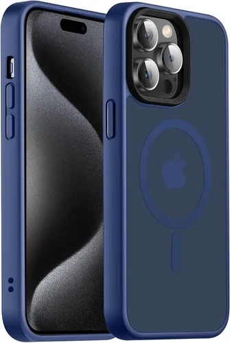 Vista 105 de Funda magnética para iPhone Air con protector de lente de cámara, protección grado militar de 10 pies, compatible con funda MagSafe Slim para iPhone